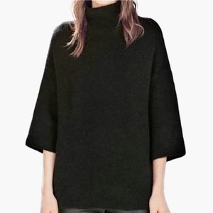 Womens Zara Knit, Italian Yarn, funnel neck, 3/4 sleeve, Oversize Made in Turkey